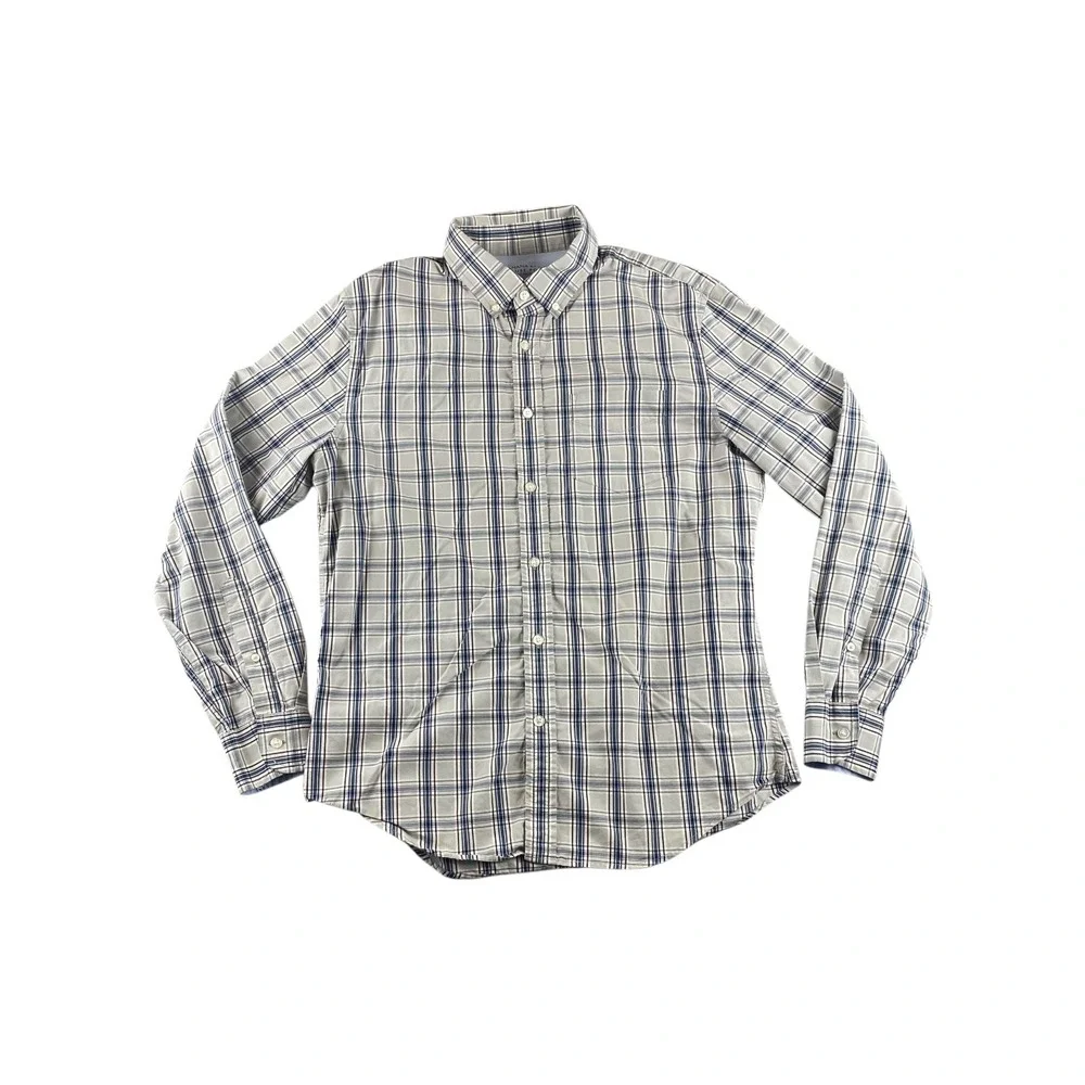 Banana Republic Grant Slim Fit Plaid Button Down‎ Shirt Mens Size M